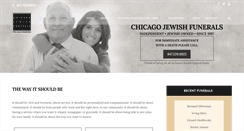 Desktop Screenshot of chicagojewishfunerals.com