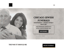 Tablet Screenshot of chicagojewishfunerals.com